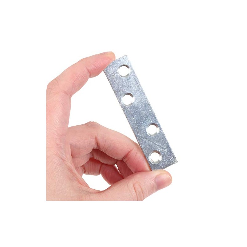 25x Zinc Plated 75mm Mending Plates - Heavy Duty Metal