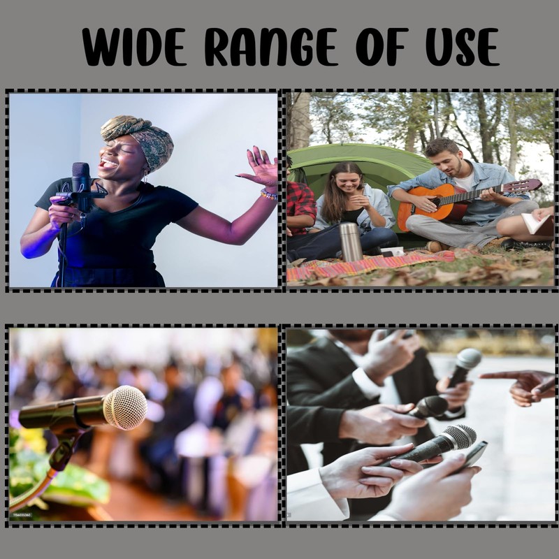 Xtlonbom2PCS Microphone Elastic Sleeve Durable Handheld Mic Cover Perfect for