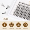 Lunamoon DIY Cluster Eyelashes, Individual Eyelashes for Eyelash Extension, DIY