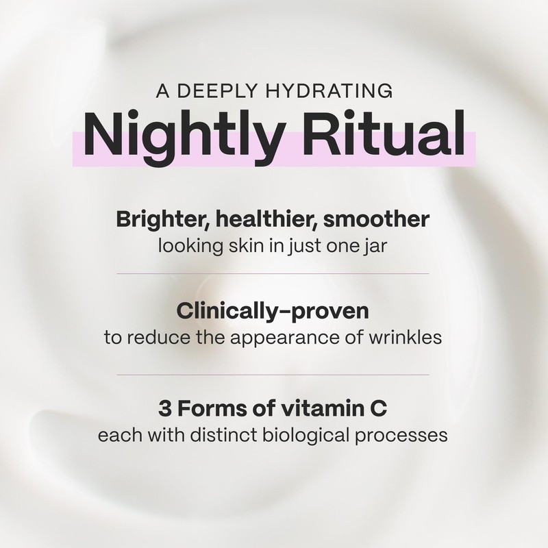 Mad Hippie Triple C Night Cream – Face Moisturizer, Skin-Brightening,