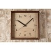 KATOMOKU muku square clock km-38B Wood Walnut Wall Clock Continuous