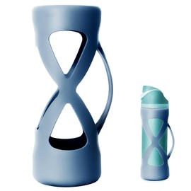 Silicone Water Bottle Boot for Owala 24 oz, Silicone Case with Handle, Anti-Slip Protective Sleeve Protector, Reduce Damage and Provide Comprehensive Protection for FreeSip(Blue)