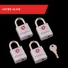 Master Lock Brass TSA Locks for Luggage with Key, TSA