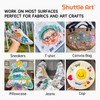Shuttle Art Fabric Pens, Set of 36 Colors, Fabric Markers,