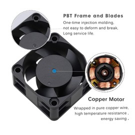 GDSTIME 2 pcs 40mm x 20mm cooling fan 4020 case fan 5V for computer pc exhaust ventilation replacement