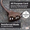 Iron Forge Cable 75ft Brown Outdoor Extension Cord with 3