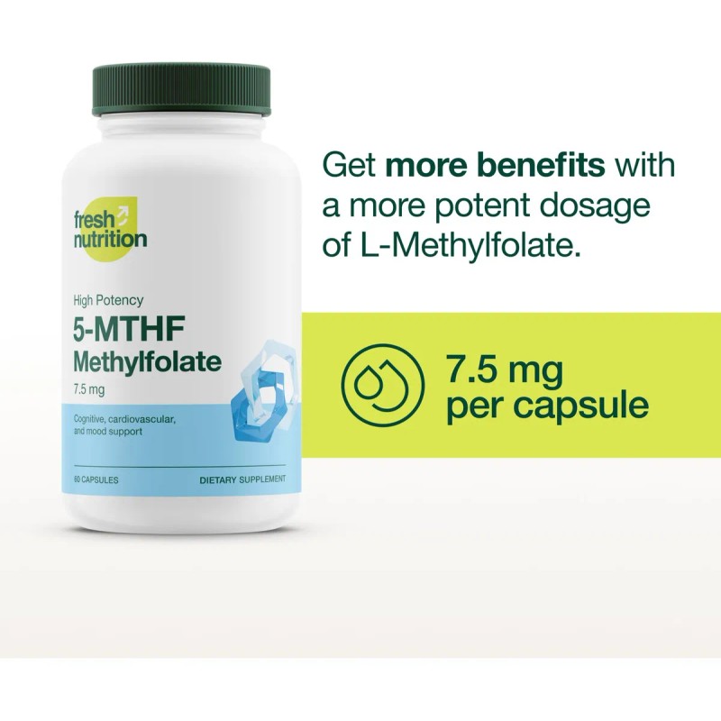 Fresh Nutrition L-metilfolato 7.5 Mg 60 Cpsulas