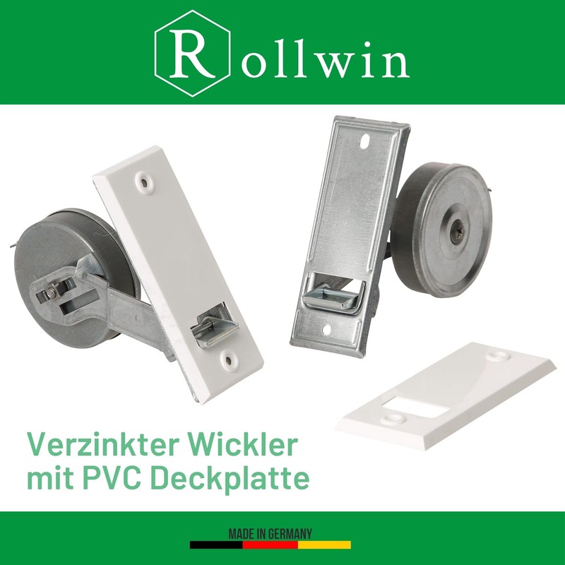 Rollwin Roller Shutter Belt Winder Flush-Mounted 105 mm Hole Spacing