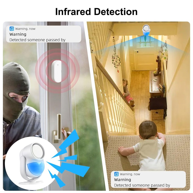 Motion Sensor Alarm, Motion Alarm Indoor with Phone APP Alert