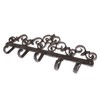 Homescapes Wall Mounted Coat Rack with Ornate Swirl Design and