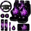 15 Pcs Butterfly Car Seat Covers Full Set Butterfly Front