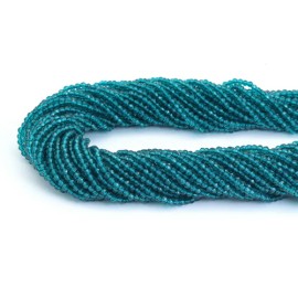 3mm Blue Crystal Round Faceted Beads, Sku#U1864