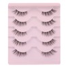 Ruairie False Eyelashes Natural Half Lashes With Clear Band 5