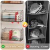5 Tier Extra Large Closet Hanging Organizer with 5 Dividers,16.5"L