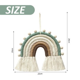 TVSVKWE 1 Piece Of Rainbow Pendant, Children'S Room Decoration Pendant, Home Accessories, Creative Woven Pendant, Cute And Simple Pendant.