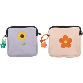 Bolsa para Almacenamiento de Toallas Sanitarias 2 Piezas de Lona Multifuncional Protección de Privacidad Adecuado para Oficina y Escuela Color Aleatorio