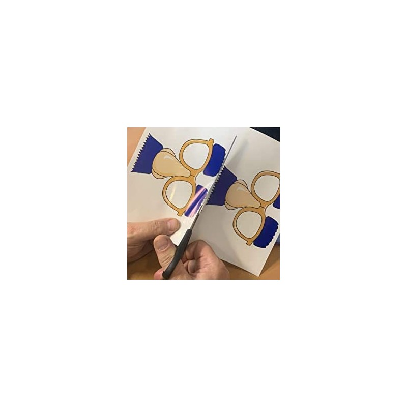 PPD 10 Sheets Inkjet Clear Transparent Self Adhesive Sticker Paper
