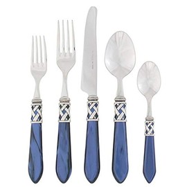Vietri Aladdin Antique Blue Five-Piece Place Setting