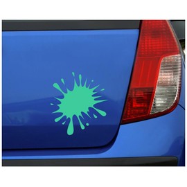 Samunshi® Paint Splashes Sticker 9.3 x 10 cm Black