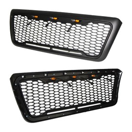 Front Grille Raptor Style Grille with Led Lights for 2004-2008 Ford F150