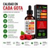Vitamina B12 Líquida KAKEWEEU Complejo B con Metilcobalamina, para Cerebro