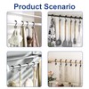 TopBine Shower Curtain Hooks Rings,Metal Easy Glide Double Shower Rings