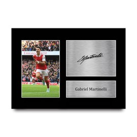 HWC Trading A4 Gabriel Martinelli Gifts Printed Signed Autograph Picture for Football Fans and Supporters - A4