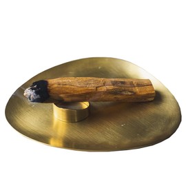 [Handmade by Artisans One by One] #Divina Brass Palo Santo Plate Incense Burner Incense Holder Metalwork Incense Holder