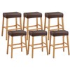 PU Leather Bar Stool Covers Rectangular, 100% Waterproof Stool Covers
