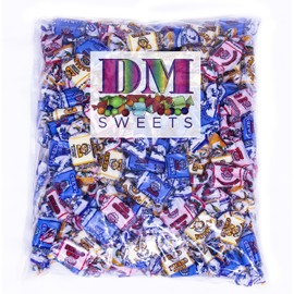 Albert's Fruit Chews - 2 lbs of Strawberry Banana Blue Raspberry Individually Twist Wrapped Taffy Candy