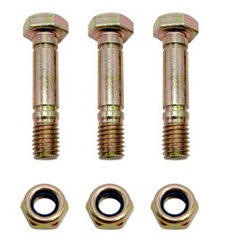 Missiscily (3-Pack 52100100 521001 Shear Pins and Nuts Replacement for Ariens ST24E ST24ET ST24DLE ST24LE ST26DLE Snowblower