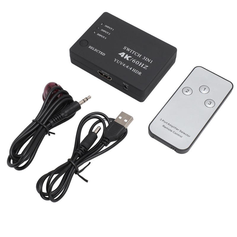 3 in 1 Out HD Multimedia Interface Switch 4K 60HZ