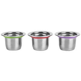 3Pcs/Set Coffee Capsule Reusable Pod Stainless Steel Refillable Filter 30x22x20mm Fit for Nespresso