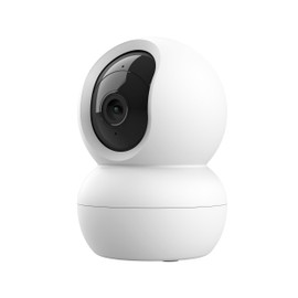 Trust IPCAM-2800 Indoor Surveillance Camera, 360°, WiFi Camera with Night Vision, Built-in Siren/Microphone, Person Detection, Indoor Camera with App Control, Smart Home Video Surveillance, White