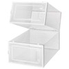 OnDisplay Clik Stackable Interlocking Shoe Box System (Standard Clear/White, Set