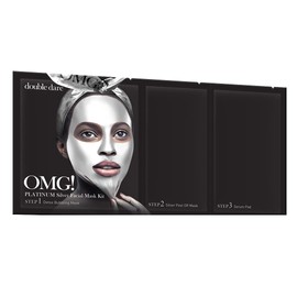 Double Dare Platinum Silver 3-in-1 Facial Mask Kit And Skin Rejuvenation with Chlorella (5 Pieces)