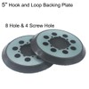 JUNLIXN 3 Pcs 5" Foam Sanding Pads + 2 Pcs
