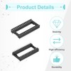 sourcing map 17Pcs DIP IC Chip Socket Adapter 15.24mm Row