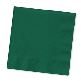 Club Pack of 500 Hunter Green 3-Ply Paper Party Lunch Napkins 6.5"