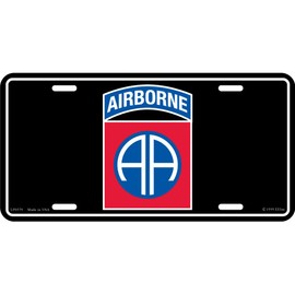 EE, Inc. US Army 82nd Airborne Division License Plate