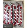 Glass ornaments. 6 Clip on Candy cane.