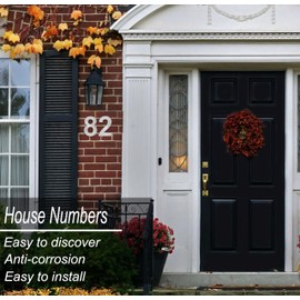nanlyiau House Numbers door numbers stainless steel number Made of Solid 304 Stainless Steel Floating Appearance in Easy to Install 8in/20.5cm(3)