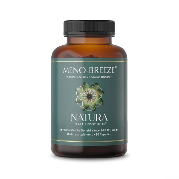 Natura Health Products, Meno-Breeze, Supports Menopause Relief, Nourishes Bone and Tissue Health 90 Caps