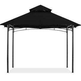 MASTERCANOPY Outdoor Garden Gazebo for Patios with Stable Steel Farme(9x9, Black)