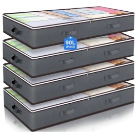 Cajas Organizadoras De Ropa Almacenamiento Plegable 4pcs
