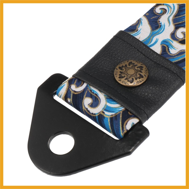 Partuto 1 Set Blue Car Tow Strap with Sea Waves