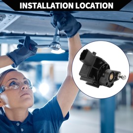 Hihaha Suspension Level Height Sensor No.5273J4 for Citroen C5 I II 2001-2008 / Front Left Right Headlight Level Sensor / Heavy Duty Metal / 1 Piece Black