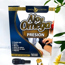 Ajo Omega Presion Tabletas Suplemento Naturista Sabor