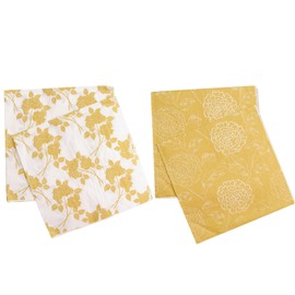 HICOHAND Floral Guest Napkins, 80 PCS Disposable Paper Napkins Guest Hand Towels for Dinner Wedding Holiday Anniversary Birthday