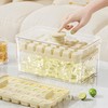 Ice Cube Tray with Lid and Bin, 56 Pcs Ice